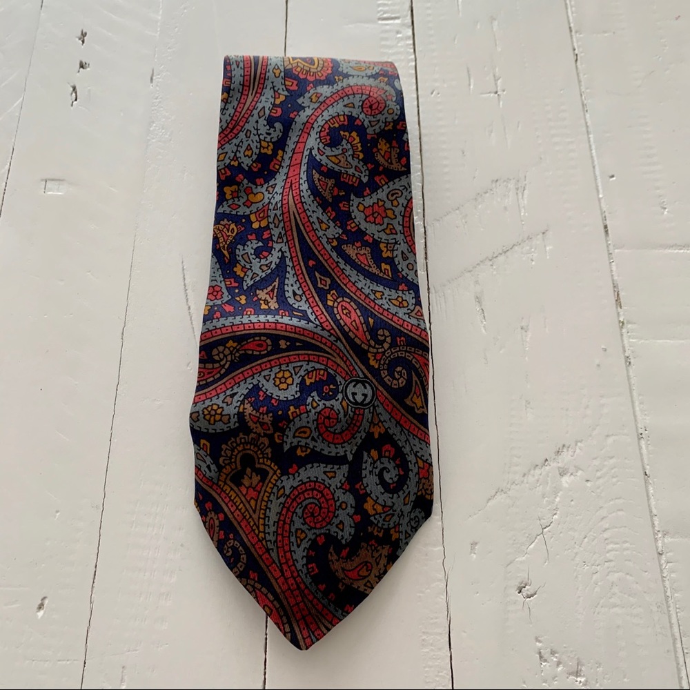 Gucci silk tie vintage - Picture 1 of 5